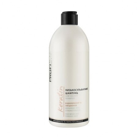 Низкосульфатный шампунь Profi Style Keratin Low Sulfate Shampoo для слабых и пористых волос, 500 мл