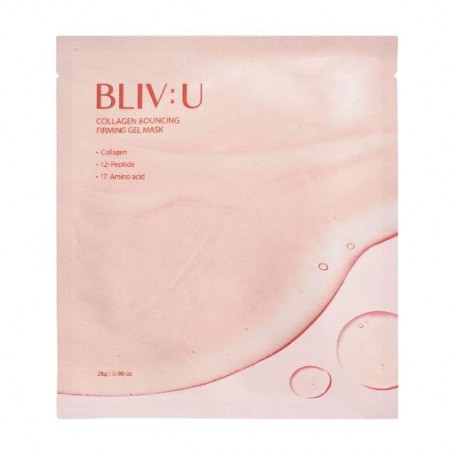 Гелевая маска для лица Bliv:U Collagen Bouncing Firming Gel Mask с коллагеном, 28 г