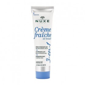 Крем для лица 3 в 1 Nuxe Fraiche De Beaute Plumping Mask Face And Eyes, 100 мл