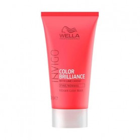 Маска Wella Professionals Invigo Color Brilliance для яркости окрашенных нормальных и тонких волос, с лаймовой икрой, 30 мл
