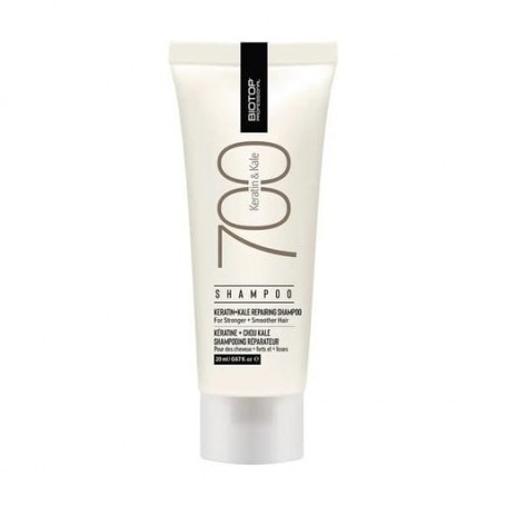 Шампунь для волос Biotop Professional 700 Keratin + Kale Shampoo с кератином, 20 мл