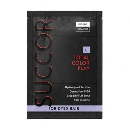 Шампунь Succor Total Color Play Shampoo для окрашенных волос, 10 мл