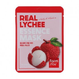 Тканевая маска для лица FarmStay Real Lychee Essence Mask с экстрактом личи, 23 мл