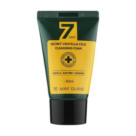 Пенка для умывания May Island 7 Days Secret Centella Cica Cleansing Foam, 30 мл (миниатюра)