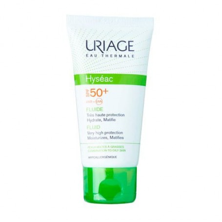 Солнцезащитный флюид для лица Uriage Hyseac SPF 50+ Fluid для жирной и комбинированной кожи, 50 мл