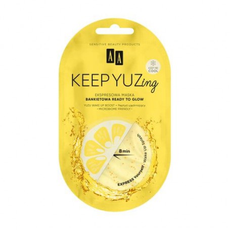 Экспресс-маска для сияния кожи лица AA Cosmetics KEEP YUZing, 7 мл