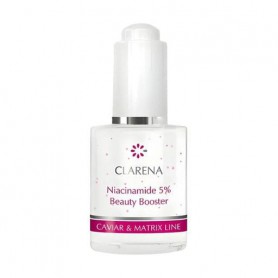Бустер для лица Clarena Caviar &amp Matrix Line Niacynamide 5% Beauty Booster с 5% ниацинамида, экстрактом икры и алоэ, 30 мл