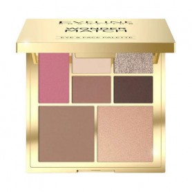 Палетка для макияжа глаз и контуринга лица Eveline Cosmetics Wonder Match Eye &amp Face Palette, 14 г