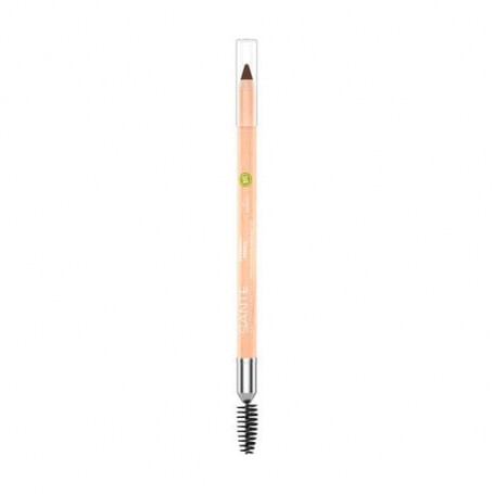 Биокарандаш для бровей Sante Eyebrow Pencil с щеточкой, 02 Brown, 1.08 г