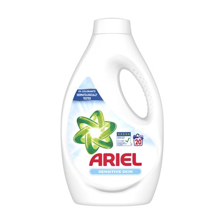Жидкий гель-концентрат для стирки Ariel для чувствительной кожи, 20 стирок, 1.1 л
